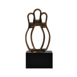 BOWLING TROPHY AWARD 17.5CM