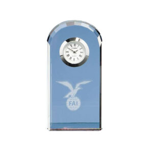 SMALL BEVELLED ARCH CLOCK 10CM