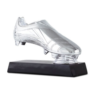 FOOTBALL SOCCER SILVER TROPHY 14CM