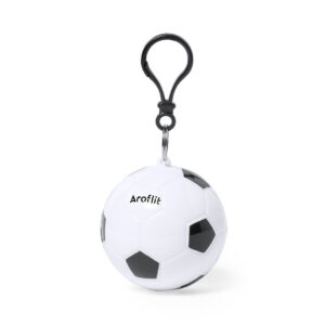 KEYRING RAINCOAT WITH FOOTBALL DESIGN
