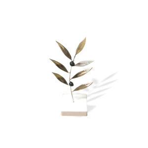 HANDMADE OLIVE BRANCH IN SILVER M